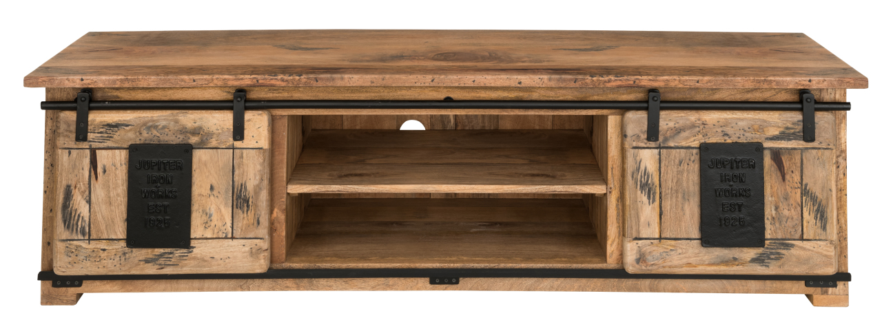 TV Couchtisch Florenz Mango Vintage 180 x 55 x 50 cm Braun TV Couchtisch Florenz Mango Vintage 180 x 55 x 50 cm Braun